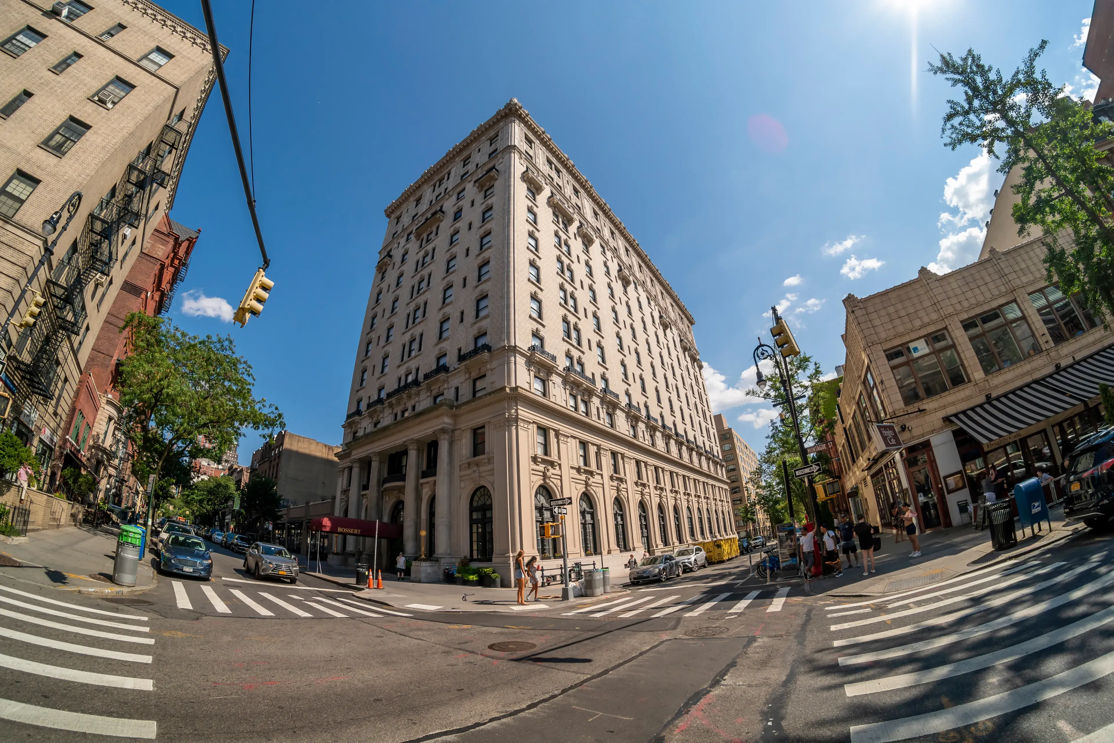 New York NY/USA-July 14, 2019 The Hotel Bossert on Montague Street in the Brooklyn Heights neighborhood of New York